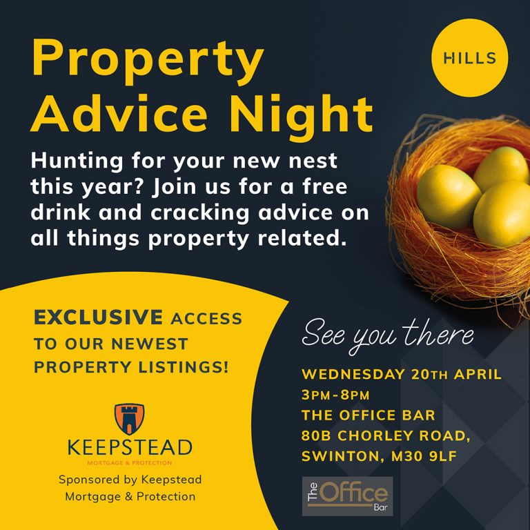 Hills Property Advice Night – Wednesday 20th April 3pm – 8pm