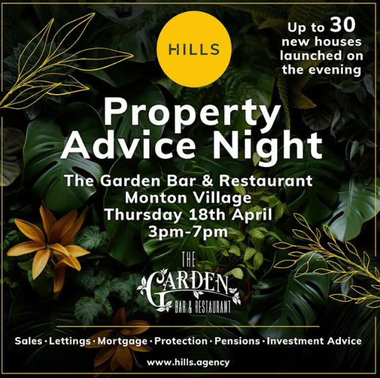 Spring Property Advice Night – Thursday 18th April The Garden Bar & Restaurant Monton