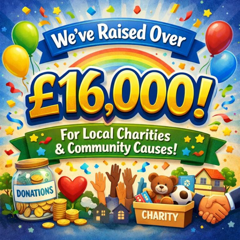 Over £16,000 raised for local charities and community projects